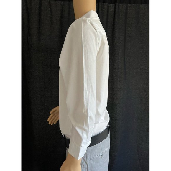 Nautica Men's Shirt Dress Button Down White Cotton 18 - Picture 6 of 7